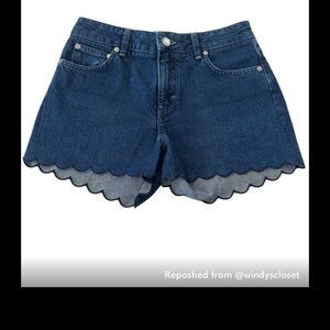 Maje Blue Jean Shorts